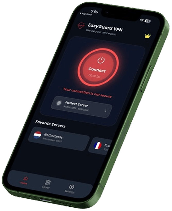Mockup of EasyGuard app on various devices